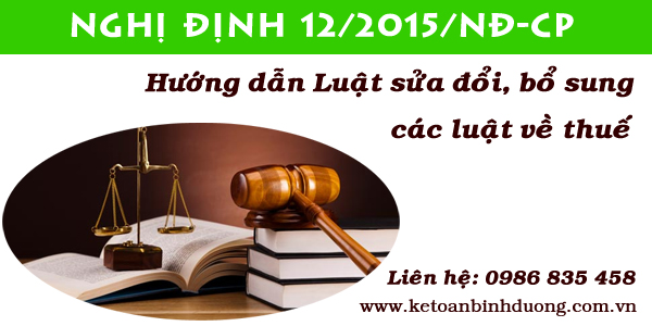 Nghị định 12/2015/NĐ-CP Nghị định 12/2015/NĐ-CP