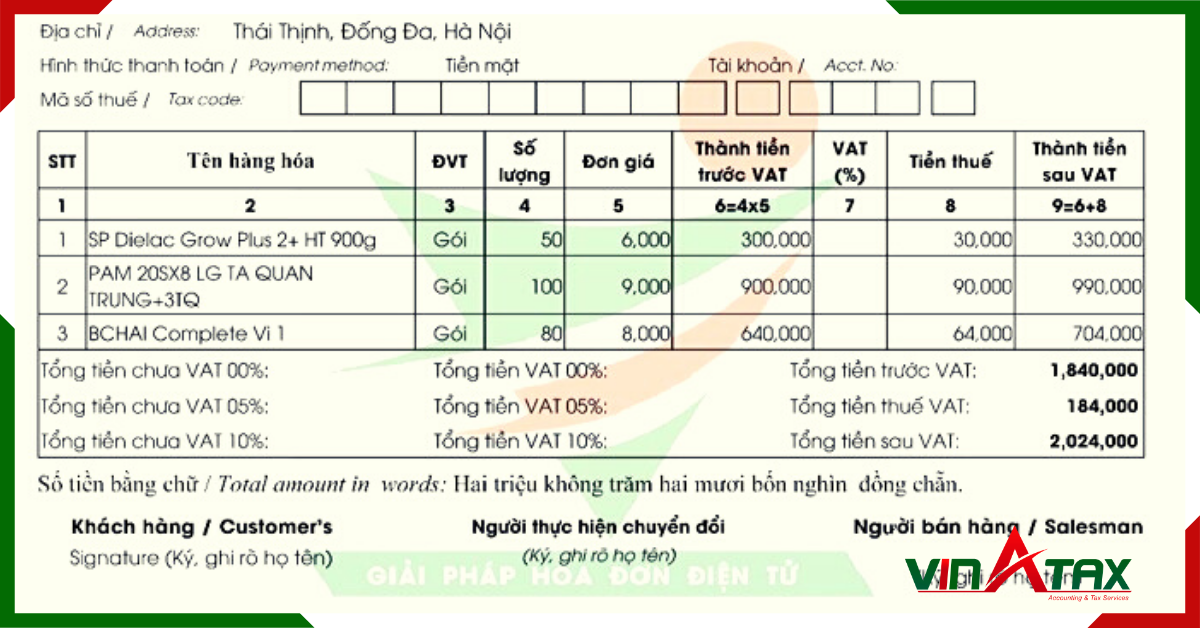 Nguyên tắc sử dụng dấu phân cách khi lập hóa đơn điện tử